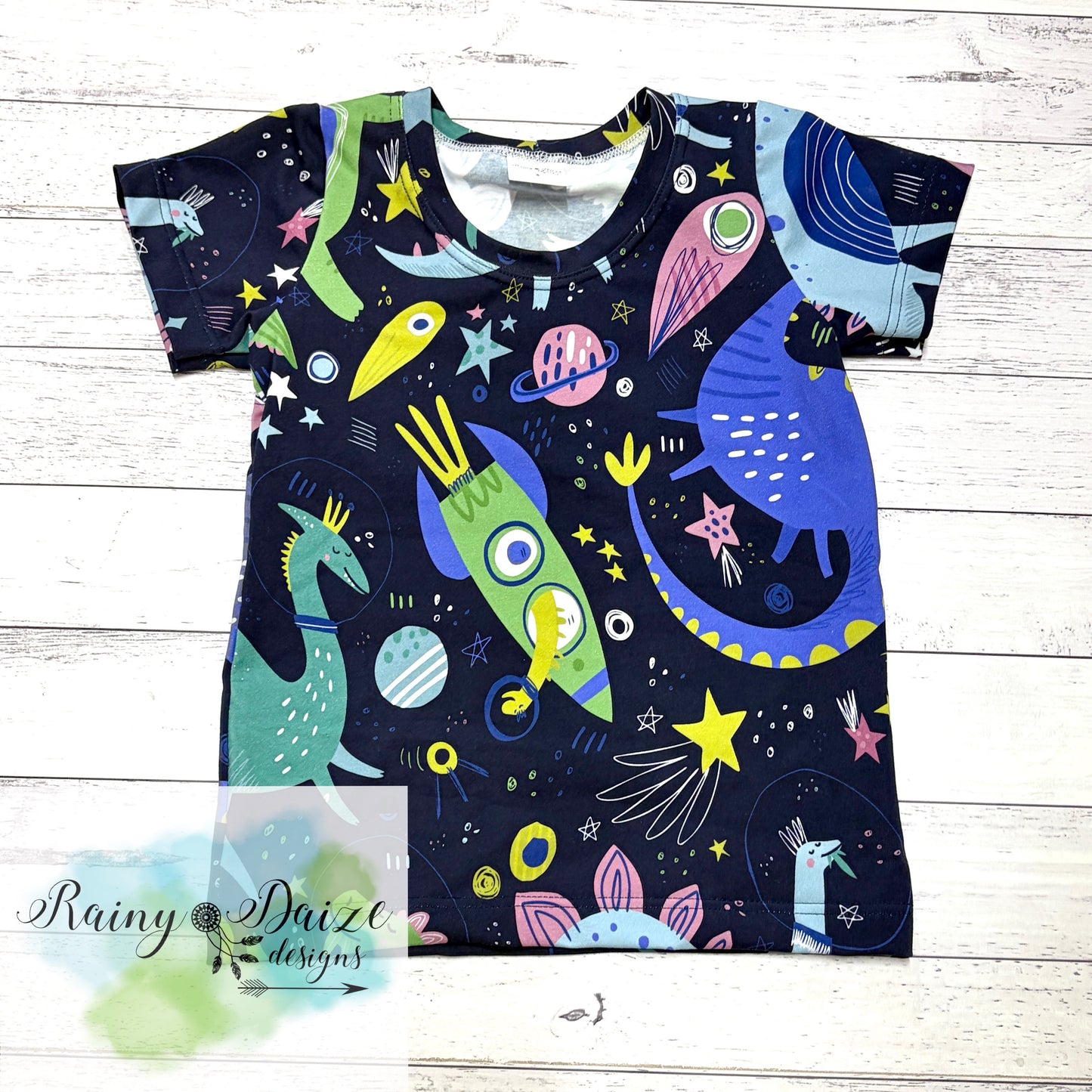 Size 6 Space Dino Tee