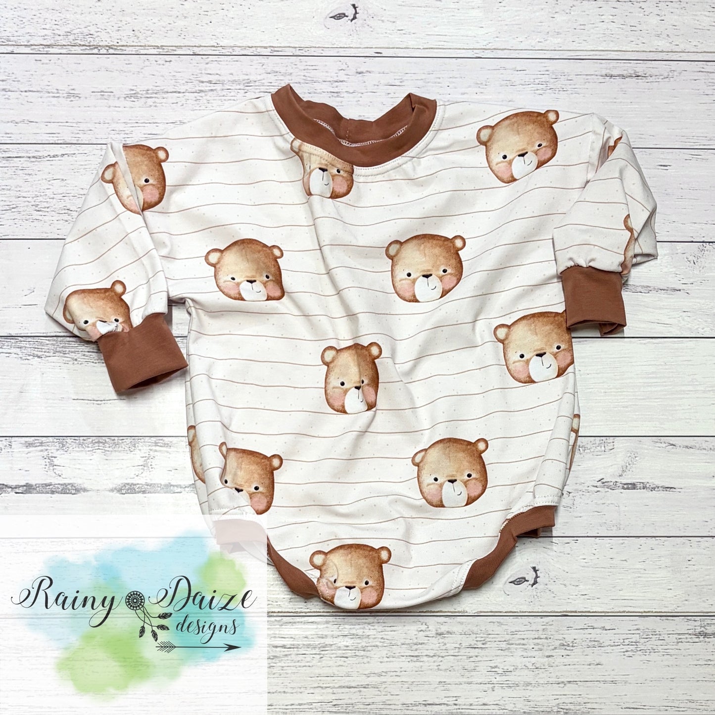 Teddy Bear Sweater Romper