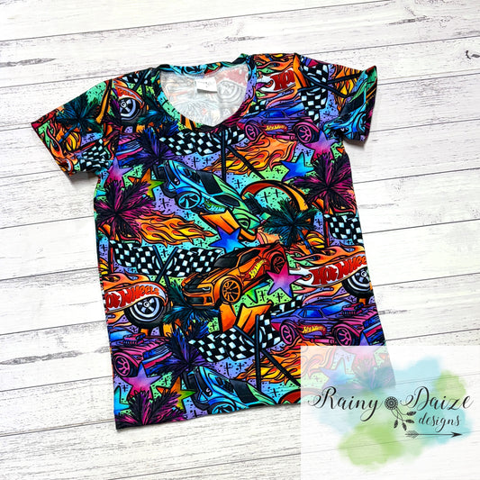 Neon Hot Wheels Tee