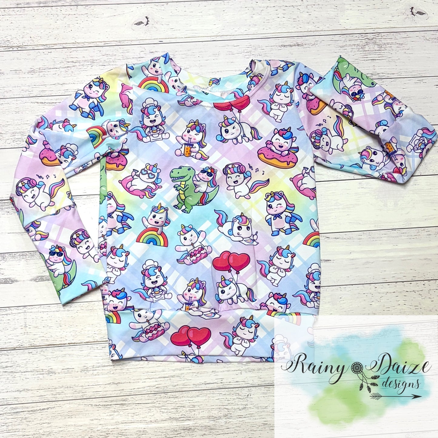 Size 3-6y GWM Unicorn Top