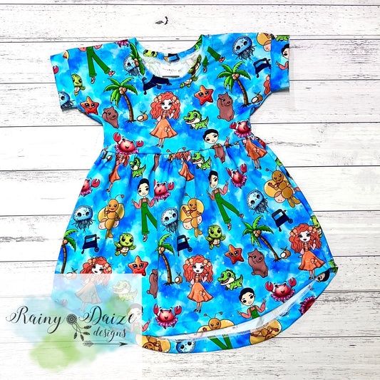 Dance Island Party Peplum Dress