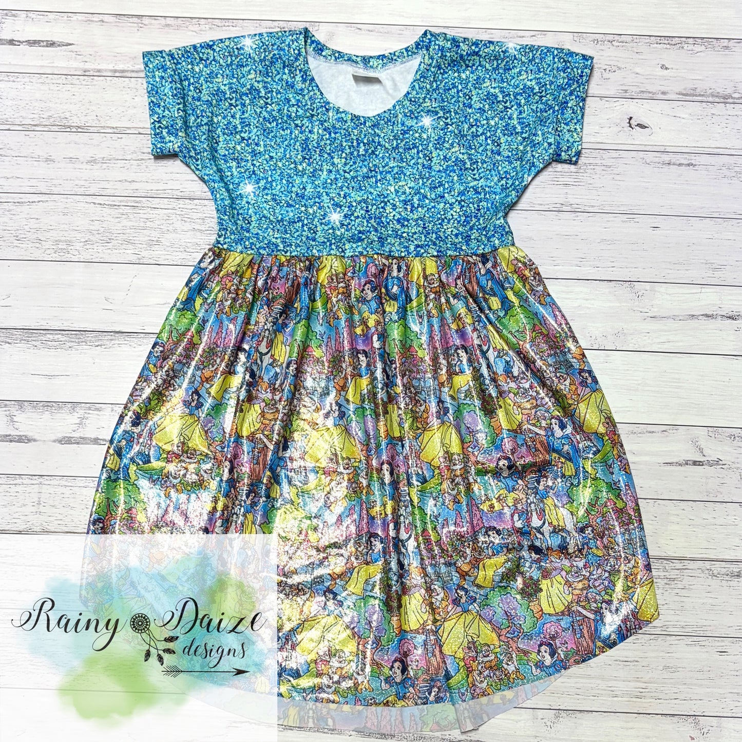 Size 8 Snow White Peplum Dress