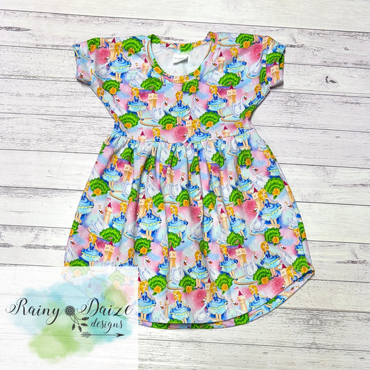 Size 5 Swan Princess Peplum Dress