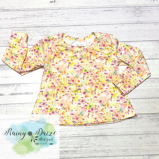 Size 3 Floral Swing Top