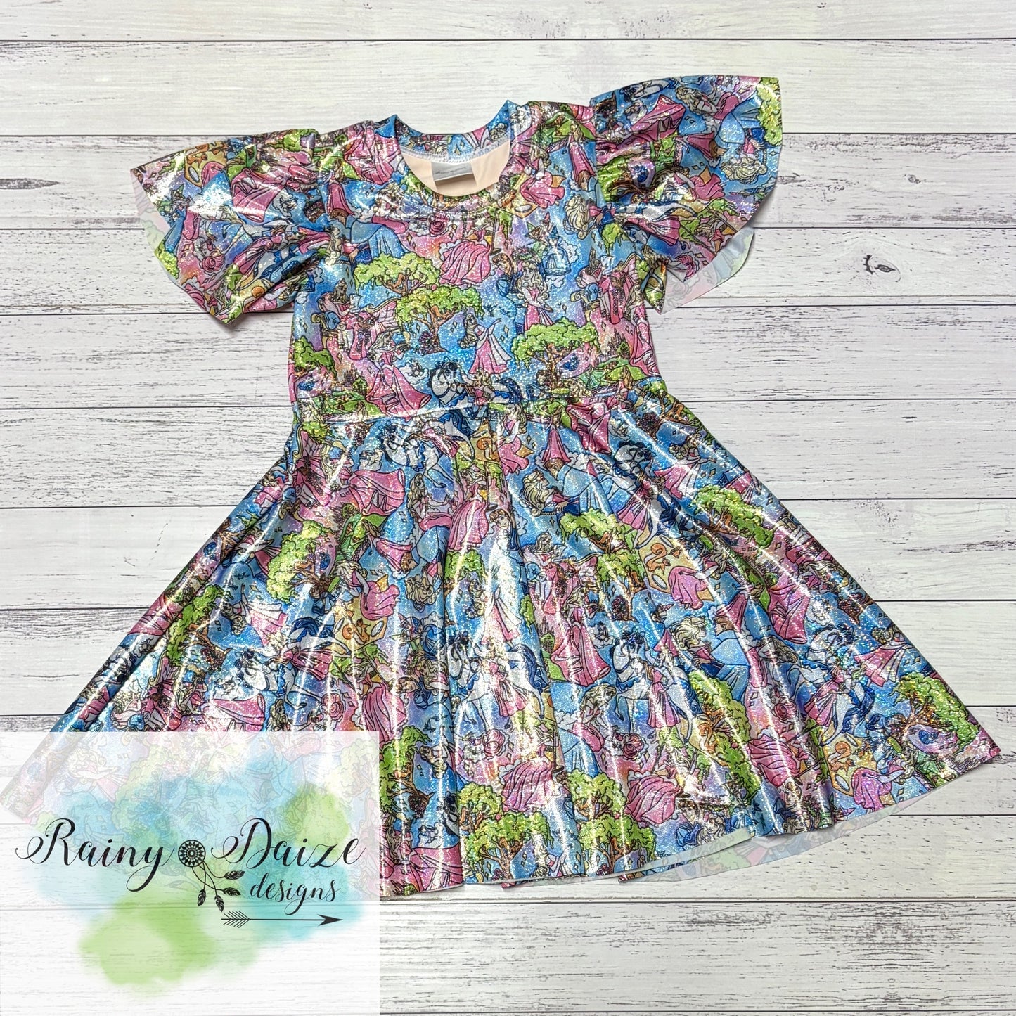 Size 4 Sleeping Beauty Swirly Dress