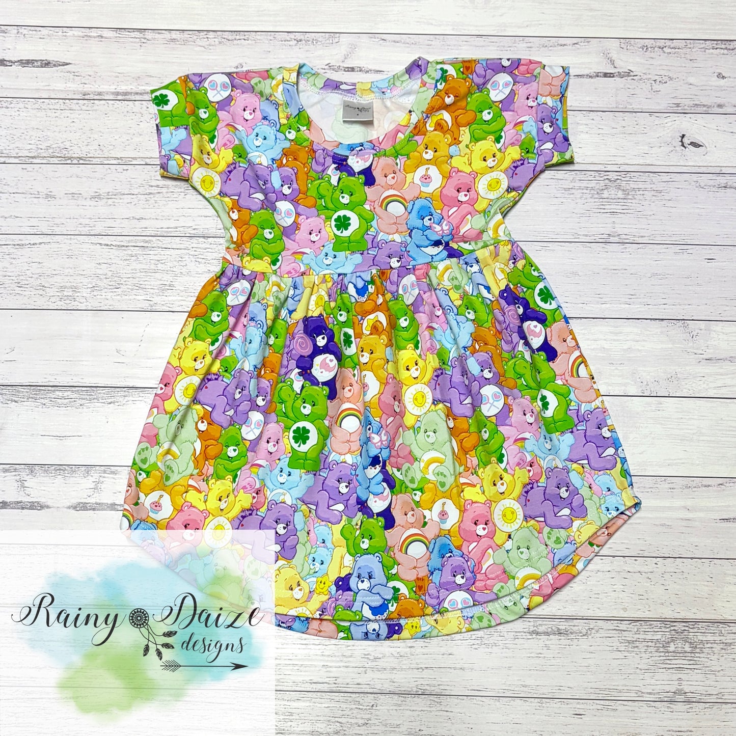 Size 4 Care Bears Peplum Dress