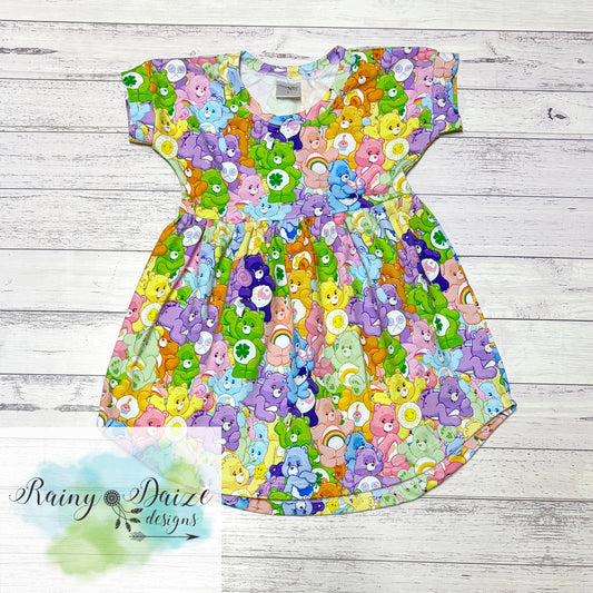Size 4 Care Bears Peplum Dress