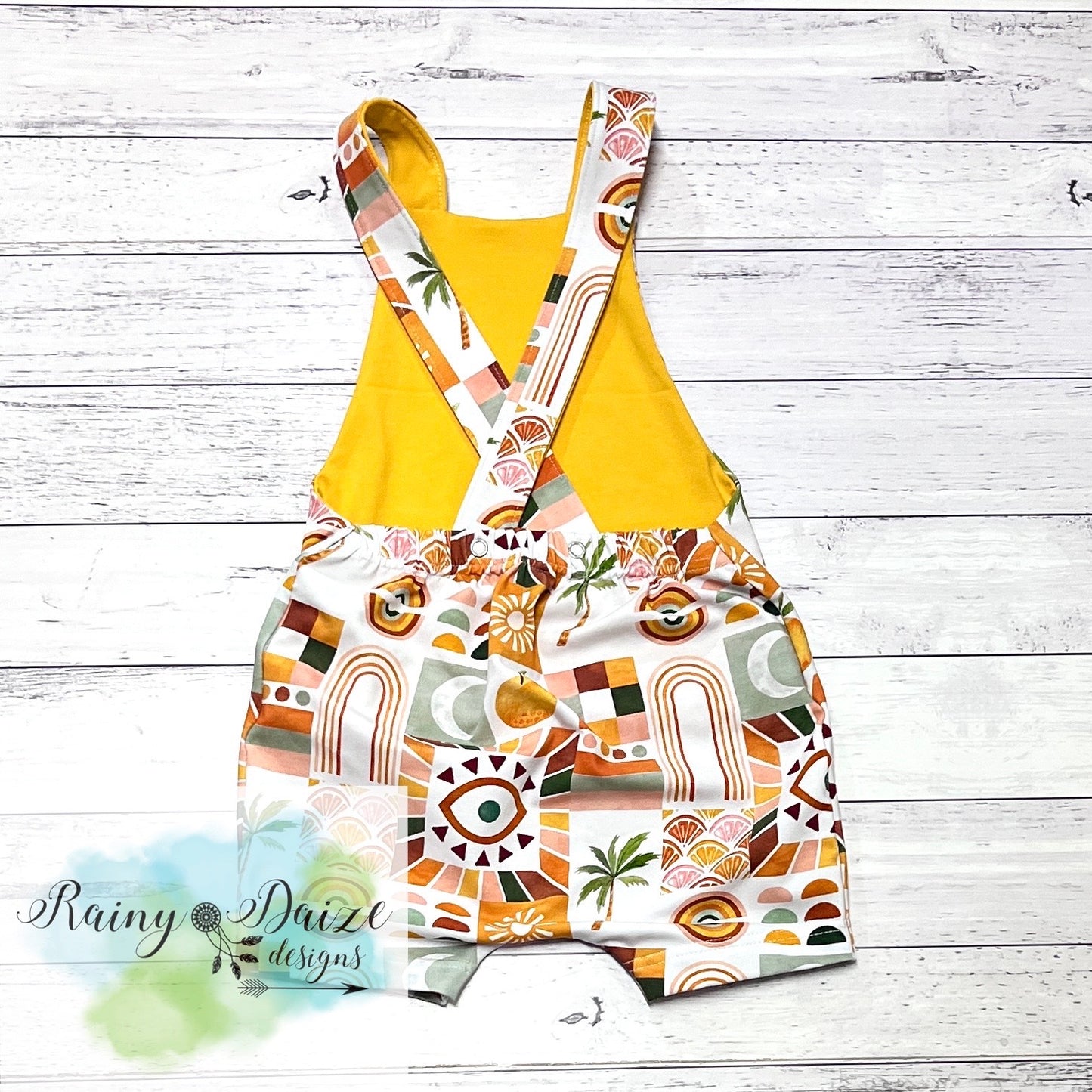 Geo Overall Romper
