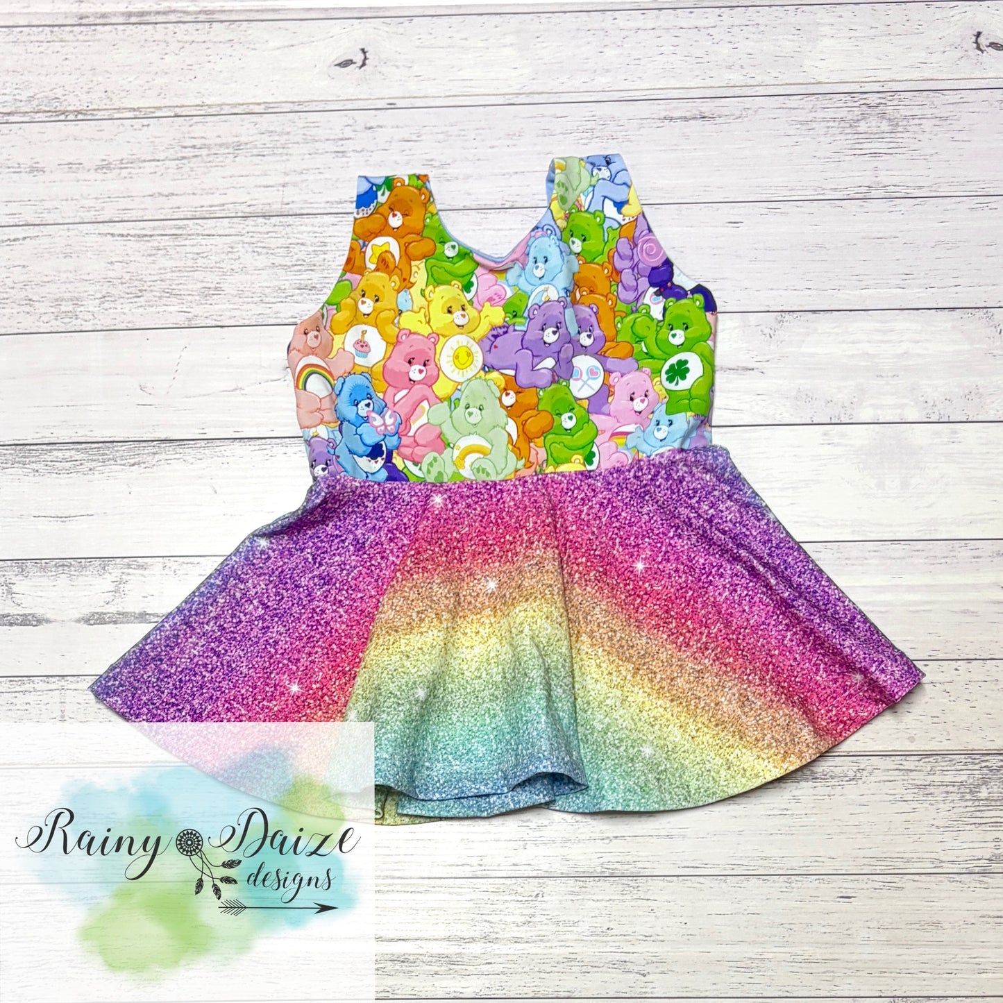 Size 5 Care Bears Peplum Top