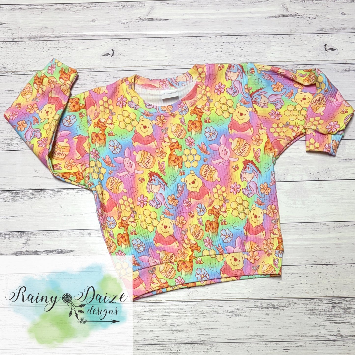 Size 3 Rainbow Bear Lounge Jumper