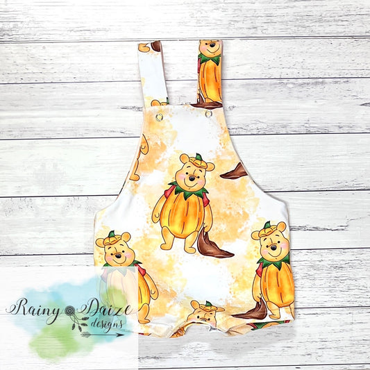 Pumpkin Pooh Overalls