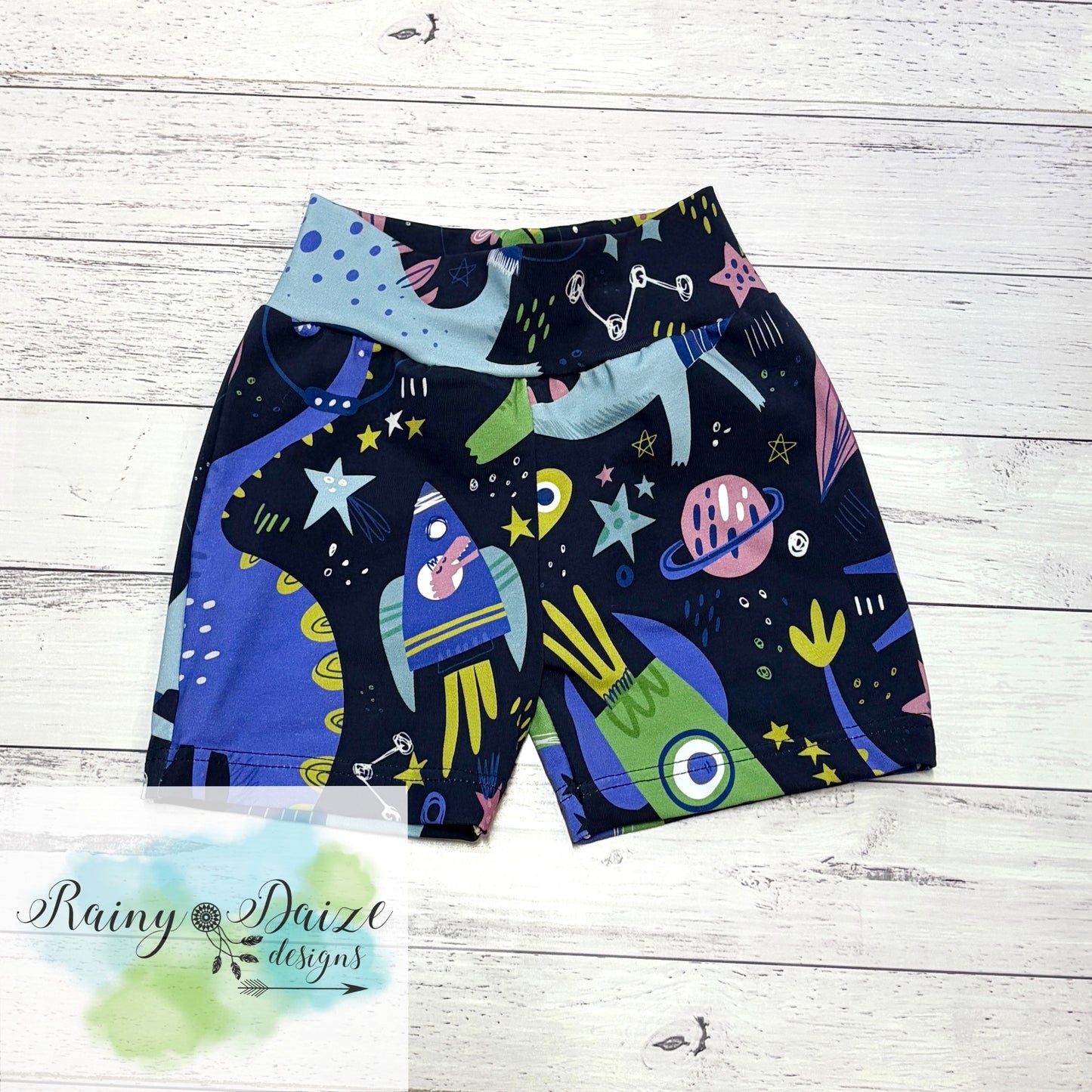 Size 3 Space Dino Jogger Shorts