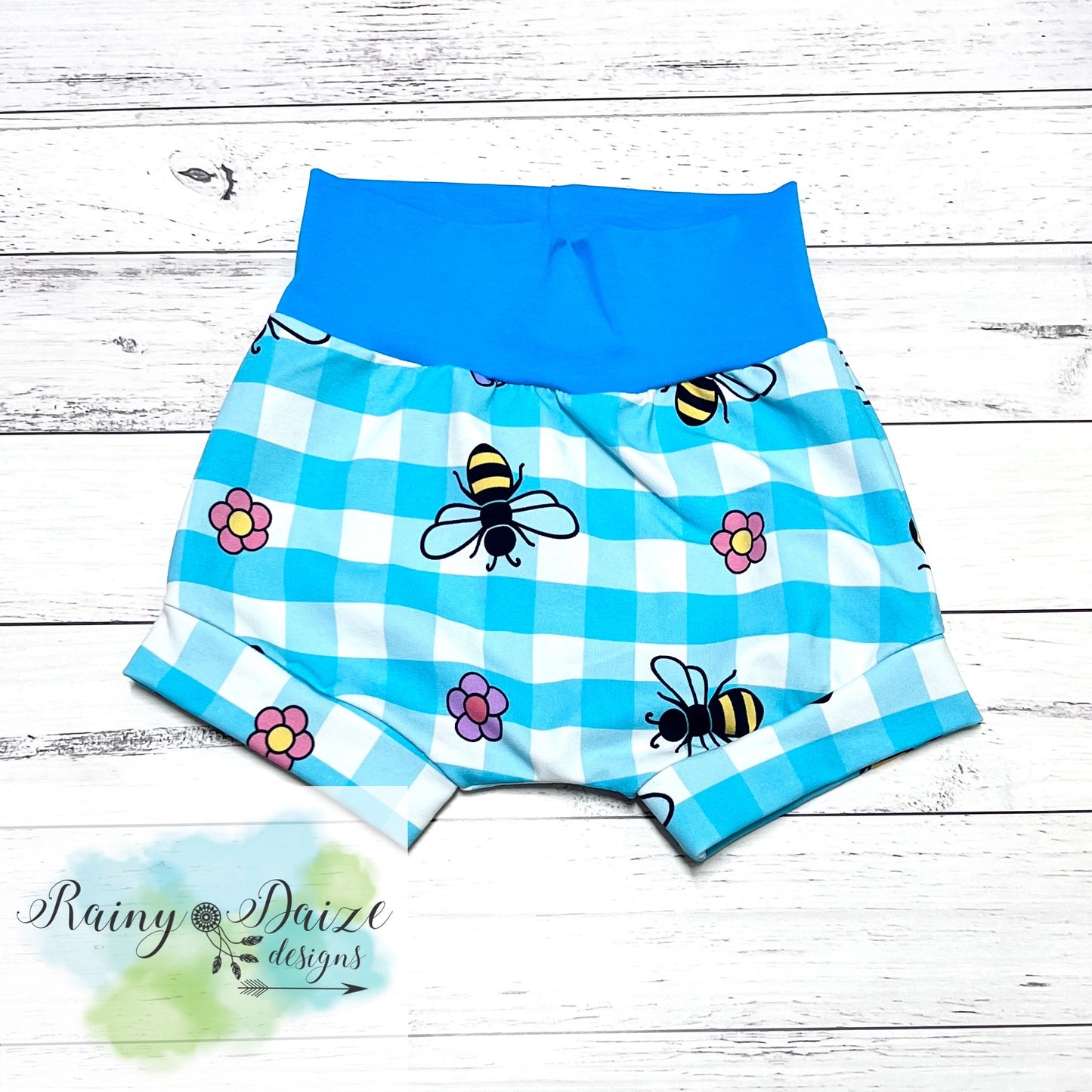 Size 2 Blue Bee Bummies