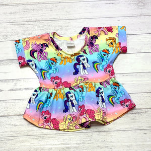 Size 4 MLP Peplum Top