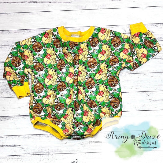 Pooh Bear Sweater Romper