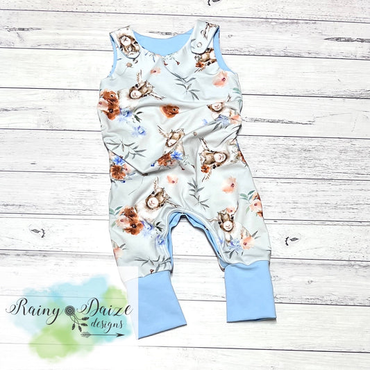 Baby Goat Grow-With-Me-Romper