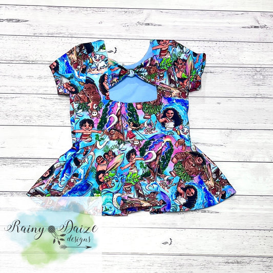 Moana Bow Back Peplum