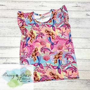 Barbie Flutter Sleeve Tee