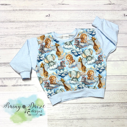 Size 2 Baby Animals Lounge Jumper