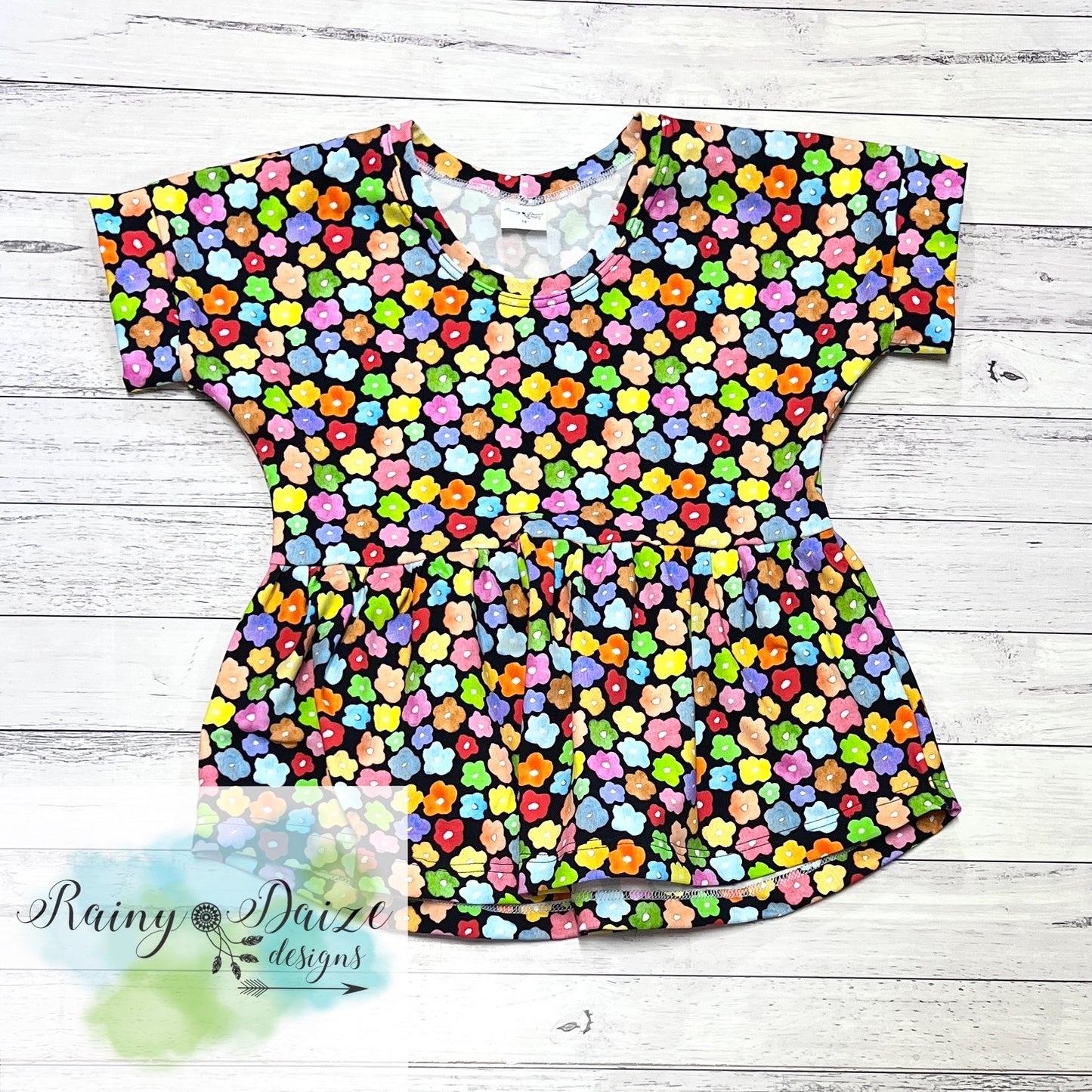 Size 12 Floral Peplum