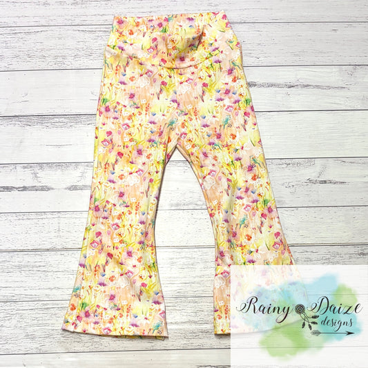 Size 2 Floral Flares