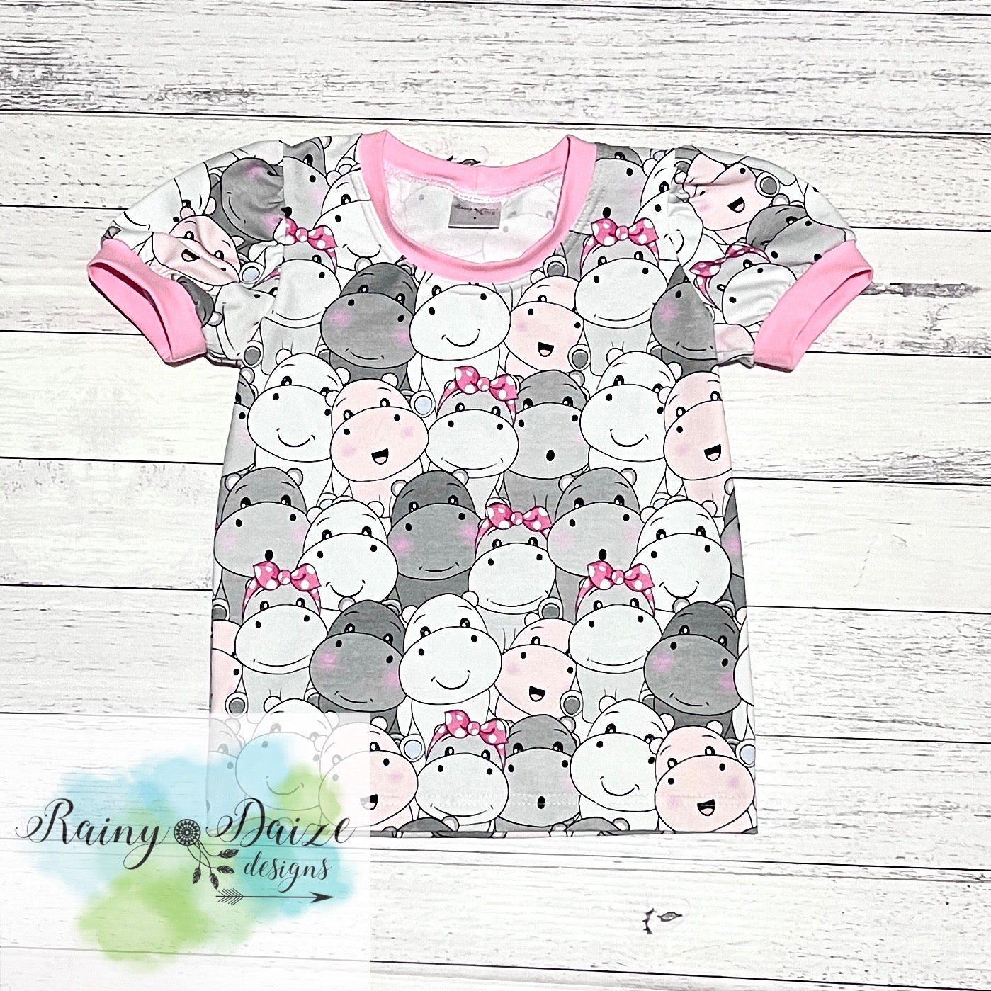 Hippo Puff Sleeve Tee