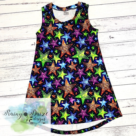 Disco Stars Tank Dress