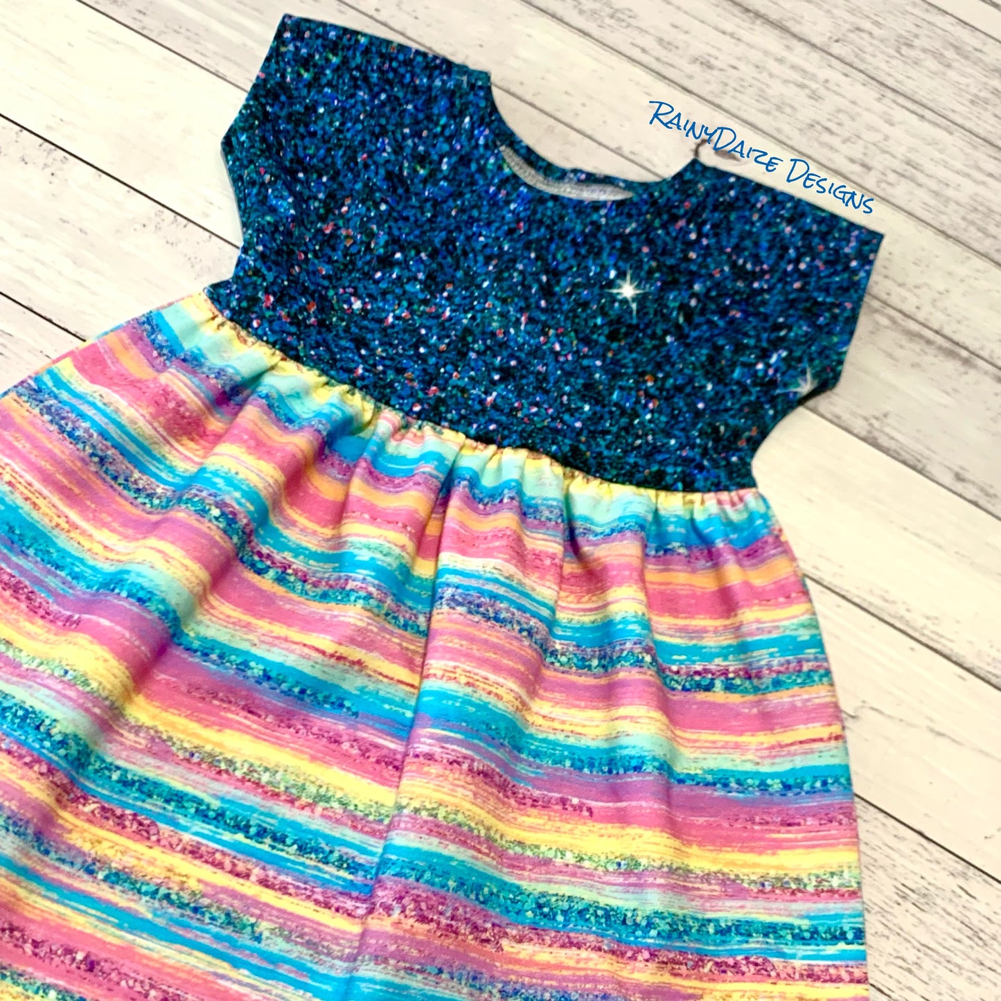 Glitter Peplum Dress