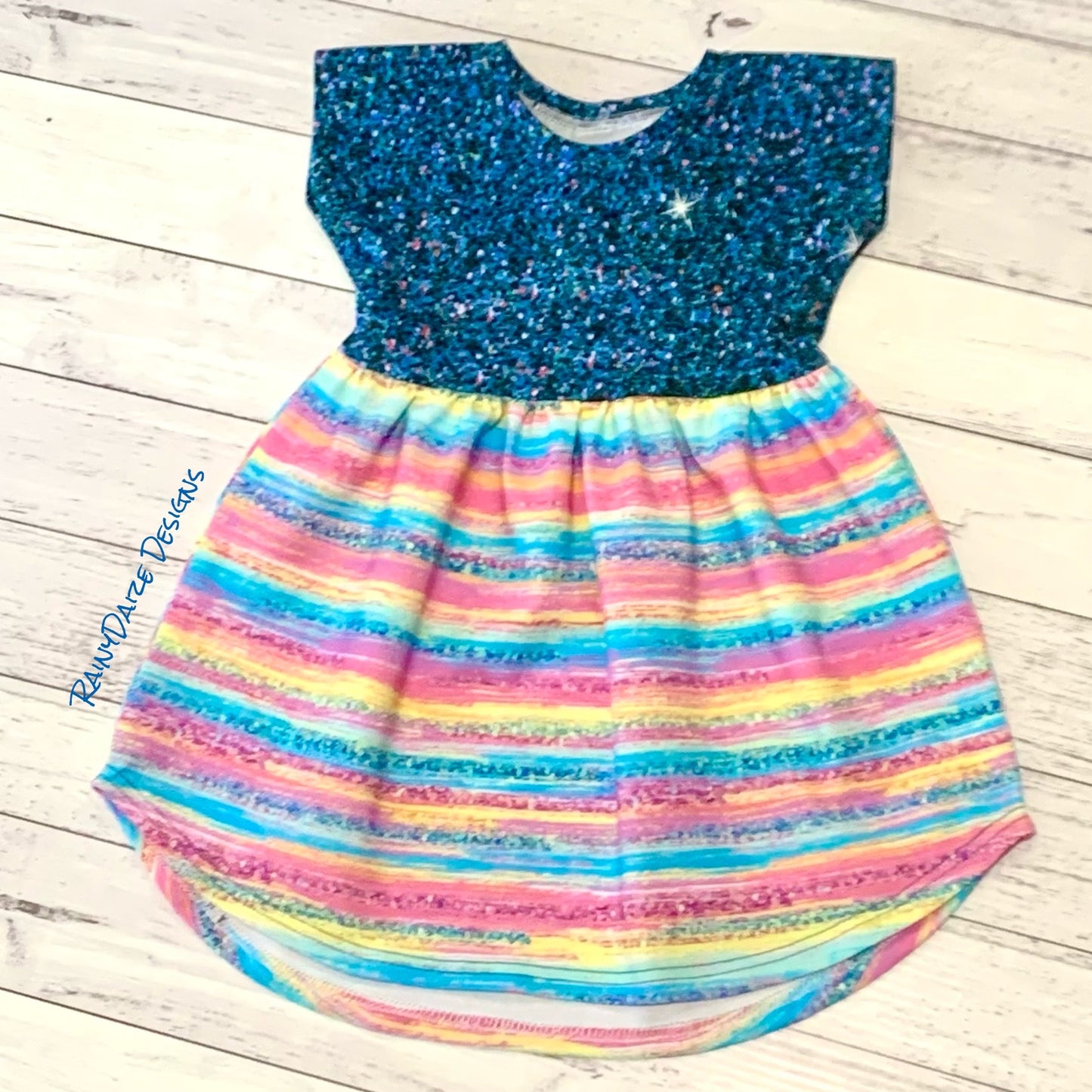 Glitter Peplum Dress