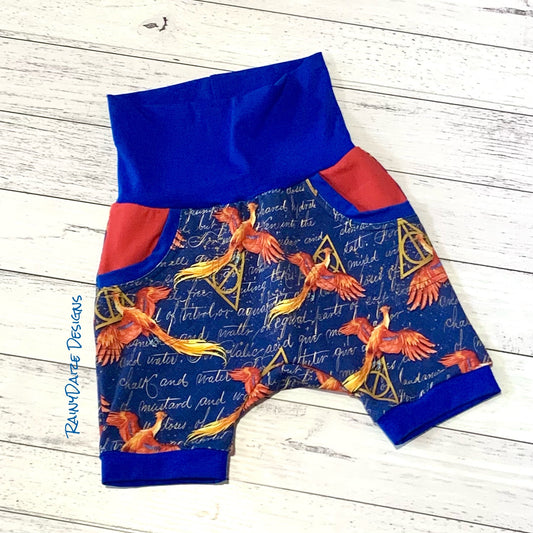 Flying Phoenix Grow-With-Me Shorts